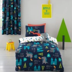 Cosatto Dragon Kingdom Pencil Pleat Curtains Cotton, Kids -Eve Home And Furniture Shop 1000168889 alt02