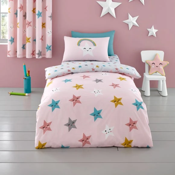 Cosatto Happy Stars Pencil Pleat Curtains Kids, Cotton 4 Cosatto Happy Stars Pencil Pleat Curtains Kids, Cotton - Image 4
