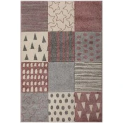 Dunelm Exclusive Alby Patchwork Rug Polypropylene, Rugs -Eve Home And Furniture Shop 1000172250 alt02