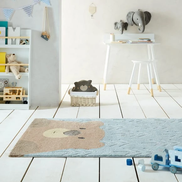 Dunelm Exclusive Cute Bear 100cm x 150cm Rug Kids, Polyester, Rugs 2 Dunelm Exclusive Cute Bear 100cm x 150cm Rug Kids, Polyester, Rugs - Image 2