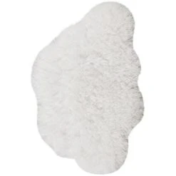 Dunelm Exclusive Faux Fur Cloud 55cm x 90cm Rug Rugs, Natural History Museum Modern Skandi, Polyester -Eve Home And Furniture Shop 1000172272 alt01 1