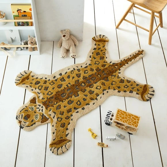 Dunelm Exclusive Rory the Leopard 90cm x 150cm Rug Animals, Polyester, Rugs 2 Dunelm Exclusive Rory the Leopard 90cm x 150cm Rug Animals, Polyester, Rugs - Image 2