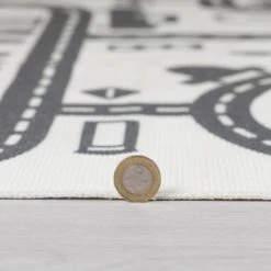 Dunelm Exclusive Tracks Washable Rug Rugs, Cotton, Kids -Eve Home And Furniture Shop 1000172320 alt04