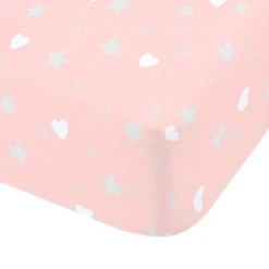Catherine Lansfield Make A Wish Stars Easy Care Single Fitted Sheet Polycotton, Patterned, Fitted Sheets -Eve Home And Furniture Shop 1000180324 alt02