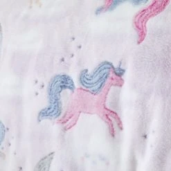 Catherine Lansfield Pink Unicorn Dreams Glow In The Dark Throw Blankets & Throws, Fleece, Patterned -Eve Home And Furniture Shop 1000180337 alt01