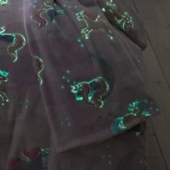 Catherine Lansfield Pink Unicorn Dreams Glow In The Dark Throw Blankets & Throws, Fleece, Patterned -Eve Home And Furniture Shop 1000180337 alt02
