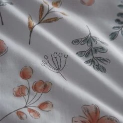 Dunelm Woodlands 100% Cotton Reversible Single Duvet Cover and Pillowcase Set Duvet Cover Sets, Leaf -Eve Home And Furniture Shop 1000180797 alt05