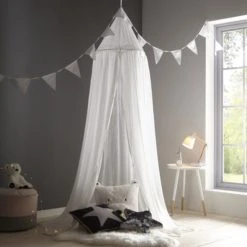 Dunelm Kids Bed Canopy Arts & Crafts, Plain, Natural History Museum Modern Skandi -Eve Home And Furniture Shop 1000180800 main 2