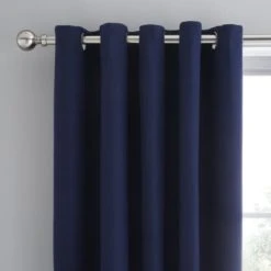 Dunelm Mini Waffle Sailor Blue Blackout Eyelet Curtains Plain, Cotton, Light Blue 7 Dunelm Mini Waffle Sailor Blue Blackout Eyelet Curtains Plain, Cotton, Light Blue -Eve Home And Furniture Shop 1000180802 alt01