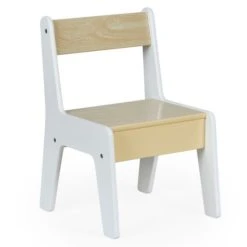 Dunelm Kids White Table and Chair Set Plain, Kids Tables, Wood -Eve Home And Furniture Shop 1000180809 alt04
