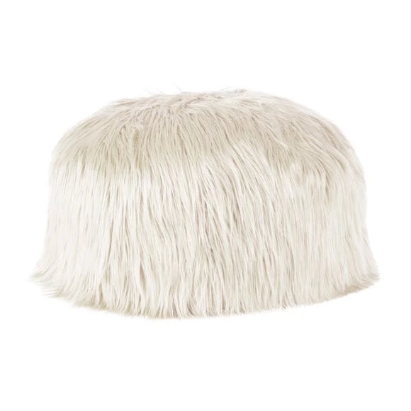 Dunelm Kids Skylar Ivory Mongolian Faux Fur Lounger Acrylic, Beanbags 3 Dunelm Kids Skylar Ivory Mongolian Faux Fur Lounger Acrylic, Beanbags - Image 3