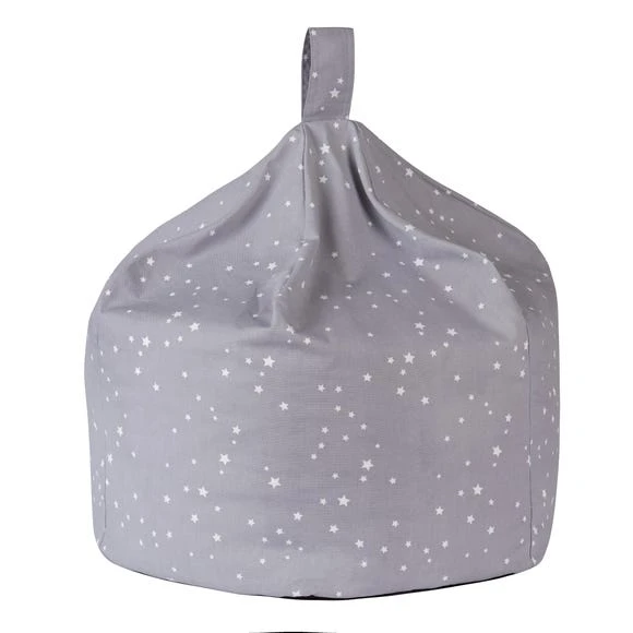 Dunelm Grey Stars Bean Bag Beanbags, Cotton, Patterned 8 Dunelm Grey Stars Bean Bag Beanbags, Cotton, Patterned - Image 8