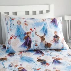 Disney Frozen 2 Reversible Duvet Cover and Pillowcase Set Polycotton, Kids, Duvet Cover Sets -Eve Home And Furniture Shop 1000181686 alt03