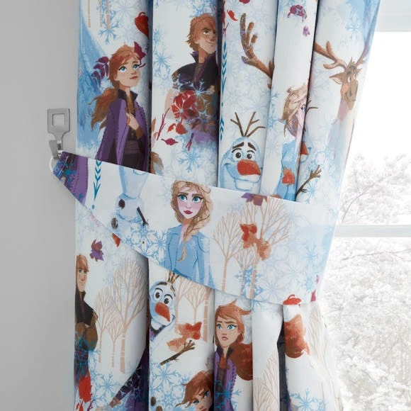 Disney Frozen 2 Blackout Pencil Pleat Curtains MultiColoured, Patterned, Polycotton 5 Disney Frozen 2 Blackout Pencil Pleat Curtains MultiColoured, Patterned, Polycotton - Image 5