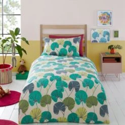 Dunelm Equatorial Reversible 100% Cotton Duvet Cover and Pillowcase Set Floral, Boho, Duvet Cover Sets -Eve Home And Furniture Shop 1000182129 alt01