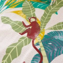 Dunelm Equatorial Reversible 100% Cotton Duvet Cover and Pillowcase Set Floral, Boho, Duvet Cover Sets -Eve Home And Furniture Shop 1000182129 alt04