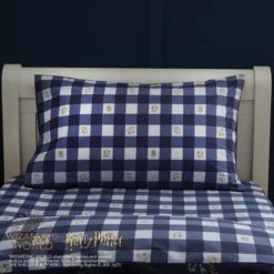 Harry Potter Hogwarts Glow in The Dark Duvet Cover and Pillowcase Set Patterned, Duvet Cover Sets, Light Blue -Eve Home And Furniture Shop 1000182131 alt03