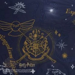 Harry Potter Hogwarts Glow in The Dark Duvet Cover and Pillowcase Set Patterned, Duvet Cover Sets, Light Blue -Eve Home And Furniture Shop 1000182131 alt04