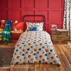 Harry Potter Ravenclaw House Reversible Duvet Cover and Pillowcase Set Duvet Cover Sets, Light Blue, Polycotton -Eve Home And Furniture Shop 1000182132 alt01