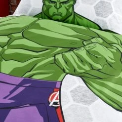 Dunelm Marvel Hulk Reversible Duvet Cover and Pillowcase Set Duvet Cover Sets, Polycotton, Patterned -Eve Home And Furniture Shop 1000182133 alt03