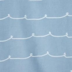 The Edited Life Protect our Seas Blue 100% Organic Cotton Duvet Cover and Pillowcase Set Boho, Patterned, Light Blue -Eve Home And Furniture Shop 1000182138 alt04