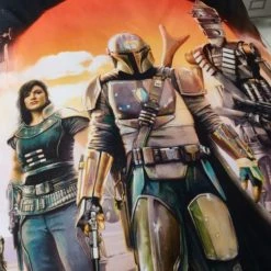 Star Wars Mandalorian 100% Cotton Duvet Cover and Pillowcase Set Reversible, MultiColoured, Patterned -Eve Home And Furniture Shop 1000182141 alt03