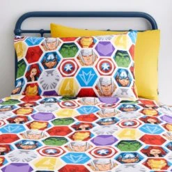 Dunelm Marvel Thor Reversible Duvet Cover and Pillowcase Set Duvet Cover Sets, Polycotton, Patterned -Eve Home And Furniture Shop 1000182142 alt04