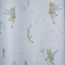 Disney Tinkerbell Blackout Pencil Pleat Curtains White, Cotton, Patterned -Eve Home And Furniture Shop 1000182161 alt03