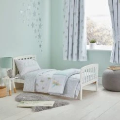 Disney Tinkerbell Blackout Pencil Pleat Curtains White, Cotton, Patterned -Eve Home And Furniture Shop 1000182161 alt04