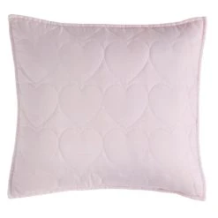 Dunelm Quilted Hearts Cushion Polyester, Kids Cushion -Eve Home And Furniture Shop 1000182162 alt01