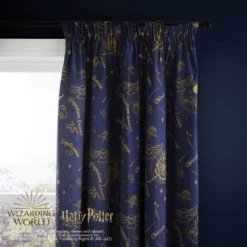 Harry Potter Hogwarts Blackout Pencil Pleat Curtains Polyester, MultiColoured, Patterned 8 Harry Potter Hogwarts Blackout Pencil Pleat Curtains Polyester, MultiColoured, Patterned -Eve Home And Furniture Shop 1000182164 alt02