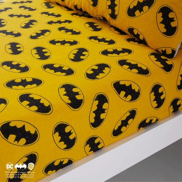 1000182170_main.jpg Batman Fitted Sheet 14cm, Patterned, Polycotton -Eve Home And Furniture Shop 1000182170 main
