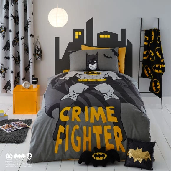 Batman Single Reversible Duvet Cover and Pillowcase Set Patterned, Polycotton, Duvet Cover Sets 2 Batman Single Reversible Duvet Cover and Pillowcase Set Patterned, Polycotton, Duvet Cover Sets - Image 2