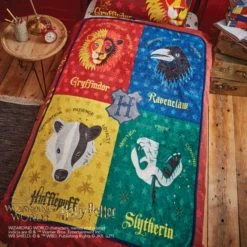 Harry Potter Houses Blanket Blankets & Throws, Polyester, Patterned -Eve Home And Furniture Shop 1000182247 alt01