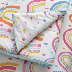 Coverless Elements Rainbow 100% Cotton 4 Tog Cot Quilt Patterned, Duvets -Eve Home And Furniture Shop 1000182249 alt01