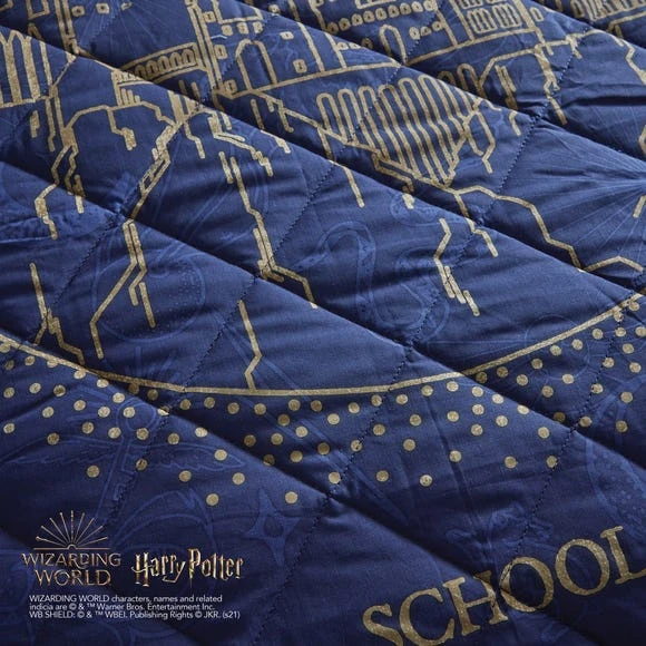 Harry Potter Hogwarts Glow in the Dark Bedspread Bedspreads & Runners, Quilted, Polycotton 4 Harry Potter Hogwarts Glow in the Dark Bedspread Bedspreads & Runners, Quilted, Polycotton - Image 4