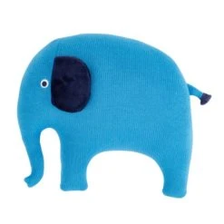 Elements Ezra Elephant 3D Cushion Patterned, Acrylic, Kids Cushion -Eve Home And Furniture Shop 1000182255 alt01