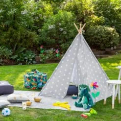 Dunelm Kids Bamboo Teepee Stars, Kids Furniture, Cotton -Eve Home And Furniture Shop 1000182633 main
