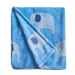 Dunelm Elephant Fleece Blanket Blankets & Throws, Polyester, Printed 7 Dunelm Elephant Fleece Blanket Blankets & Throws, Polyester, Printed -Eve Home And Furniture Shop 1000182725 alt02