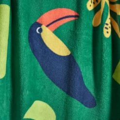 Dunelm Tropical Toucan Fleece Blanket Blankets & Throws, Polyester, Printed -Eve Home And Furniture Shop 1000182727 alt01