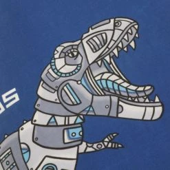 Catherine Lansfield Blue Dinobot Duvet Cover and Pillowcase Set Light Blue, Dinosaur, Patterned 10 Catherine Lansfield Blue Dinobot Duvet Cover and Pillowcase Set Light Blue, Dinosaur, Patterned -Eve Home And Furniture Shop 1000184208 alt03