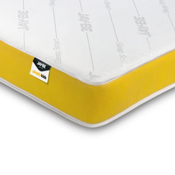 1000184598_main.jpg Jay-Be JayBe Simply Kids Medium Anti Allergy Foam Free Pocket Sprung Mattress Temperature Regulating, White, Plain -Eve Home And Furniture Shop 1000184598 main