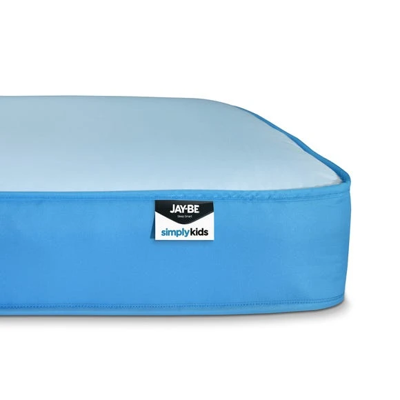 Jay-Be JayBe Simply Kids Medium Waterproof Foam Free Open Coil Mattress Made in the UK, Arrives in a Box, Light Blue 3 Jay-Be JayBe Simply Kids Medium Waterproof Foam Free Open Coil Mattress Made in the UK, Arrives in a Box, Light Blue - Image 3
