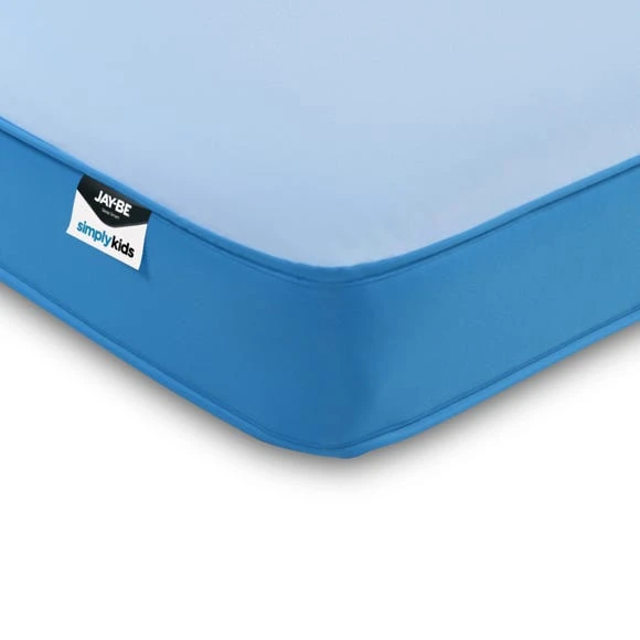 Jay-Be JayBe Simply Kids Medium Waterproof Foam Free Open Coil Mattress Made in the UK, Arrives in a Box, Light Blue 2 Jay-Be JayBe Simply Kids Medium Waterproof Foam Free Open Coil Mattress Made in the UK, Arrives in a Box, Light Blue - Image 2