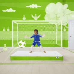 Jay-Be JayBe Simply Kids Medium Anti Allergy Foam Free Open Coil Mattress Arrives in a Box, White, Polyester -Eve Home And Furniture Shop 1000184601 alt06