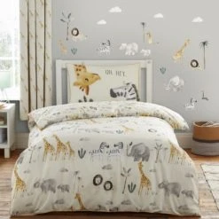 Dunelm Safari Natural Medium Wall Stickers Made in the UK, Little Safari, Plastic 6 Dunelm Safari Natural Medium Wall Stickers Made in the UK, Little Safari, Plastic -Eve Home And Furniture Shop 1000184881 alt01