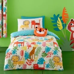 Cosatto Tiger Tropics Cushion Animals, Polyester, Kids Cushion -Eve Home And Furniture Shop 1000185002 alt01