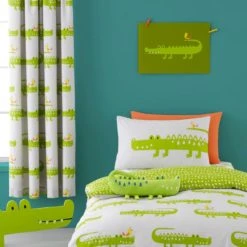 Cosatto Crocodile Smiles Pencil Pleat Curtains Patterned, Cotton 9 Cosatto Crocodile Smiles Pencil Pleat Curtains Patterned, Cotton -Eve Home And Furniture Shop 1000185008 alt03