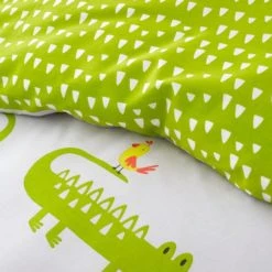 Cosatto Crocodile Smiles 100% Cotton Reversible Duvet Cover and Pillowcase Set Printed, Animals, MultiColoured 8 Cosatto Crocodile Smiles 100% Cotton Reversible Duvet Cover and Pillowcase Set Printed, Animals, MultiColoured -Eve Home And Furniture Shop 1000185009 alt02
