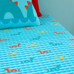 Cosatto Sea Monsters 100% Cotton Fitted Sheet Twin Pack Patterned, Fitted Sheets, MultiColoured 5 Cosatto Sea Monsters 100% Cotton Fitted Sheet Twin Pack Patterned, Fitted Sheets, MultiColoured -Eve Home And Furniture Shop 1000185014 alt01